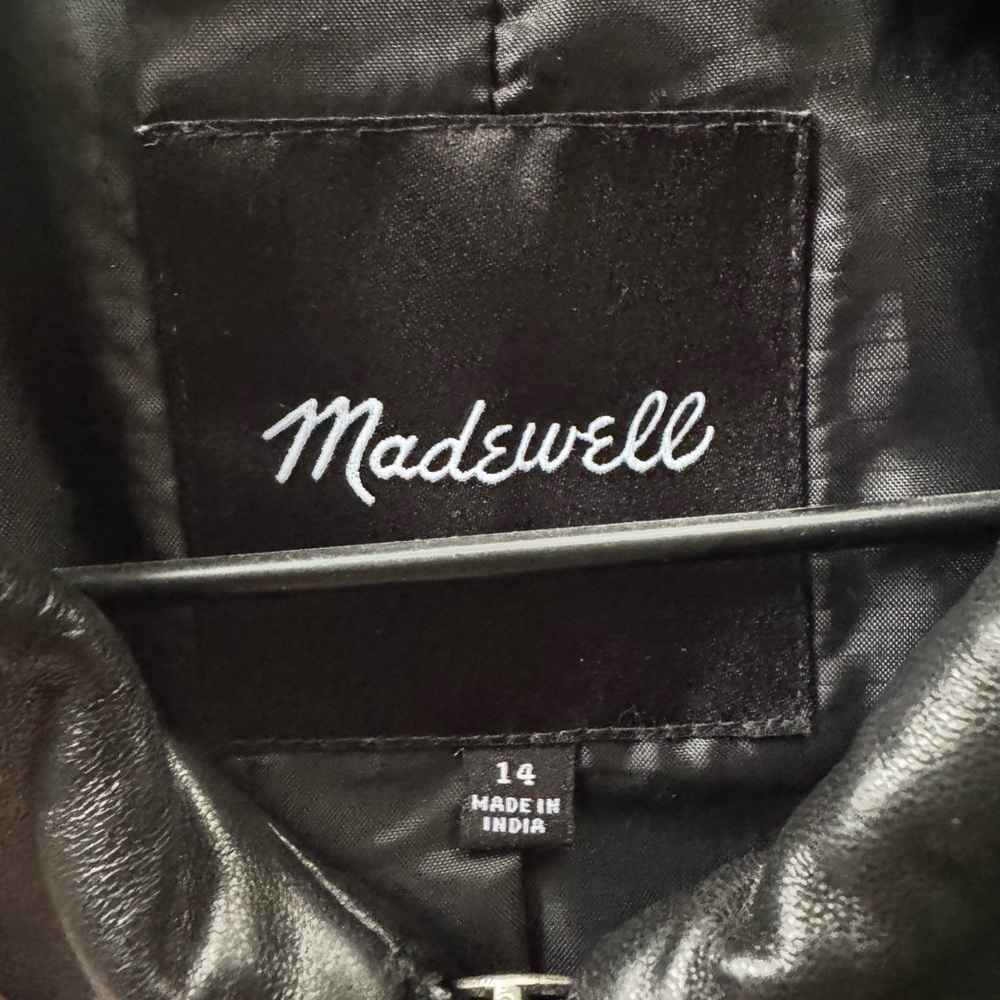 Madewell Shrunken Leather Jacket - Picture 3 of 5